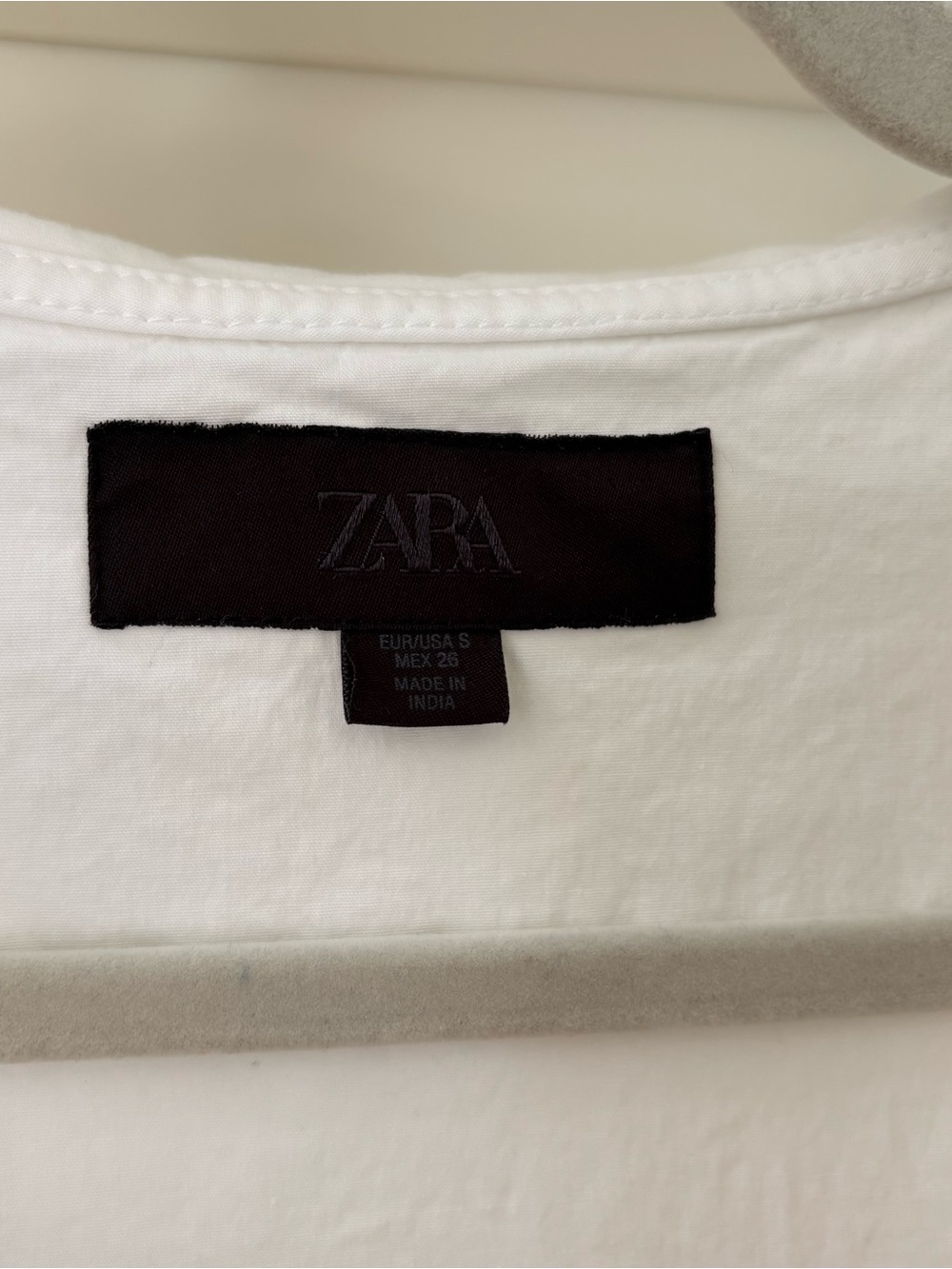 Zara Peter Pan collar poplin white mini dress 0881/314 Small - Picture 4 of 10